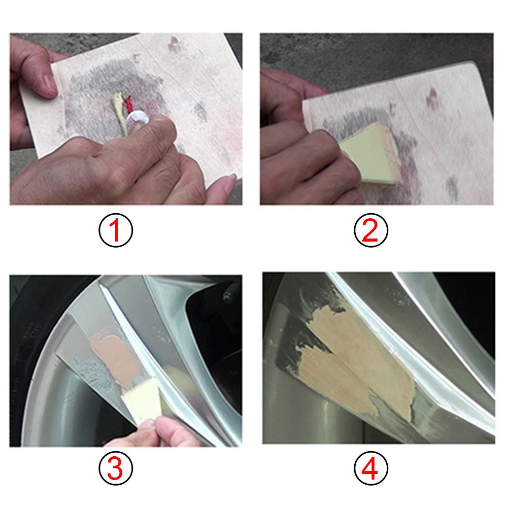 Kit de reparación de rayaduras de coche Universal, masilla corporal, relleno de arañazos, herramienta de reparación suave, materiales de pulido de cuidado automático, 1 Juego