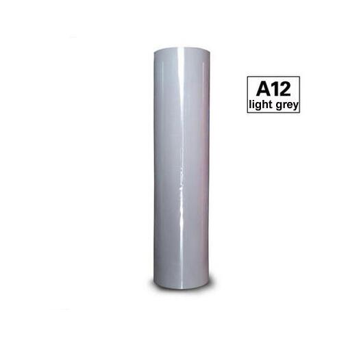 1 blatt 30cm x 25cm Klebrig Zurück PVC Wärme Transfer Vinyl Hitze Presse Maschine T-Shirt Eisen auf HTV Druck: hell grau