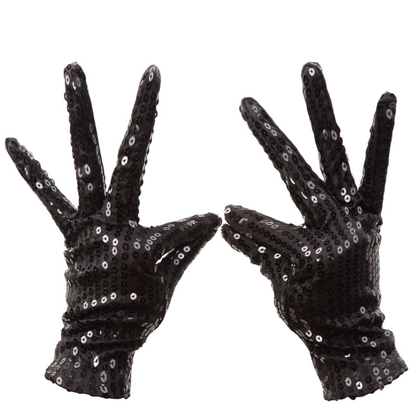 Gants à paillettes pour femmes | De , gants scintillants de poignet de Festival, mitaines de danse pour fête de noël, gants unisexes pour hommes et femmes, gants à main: A