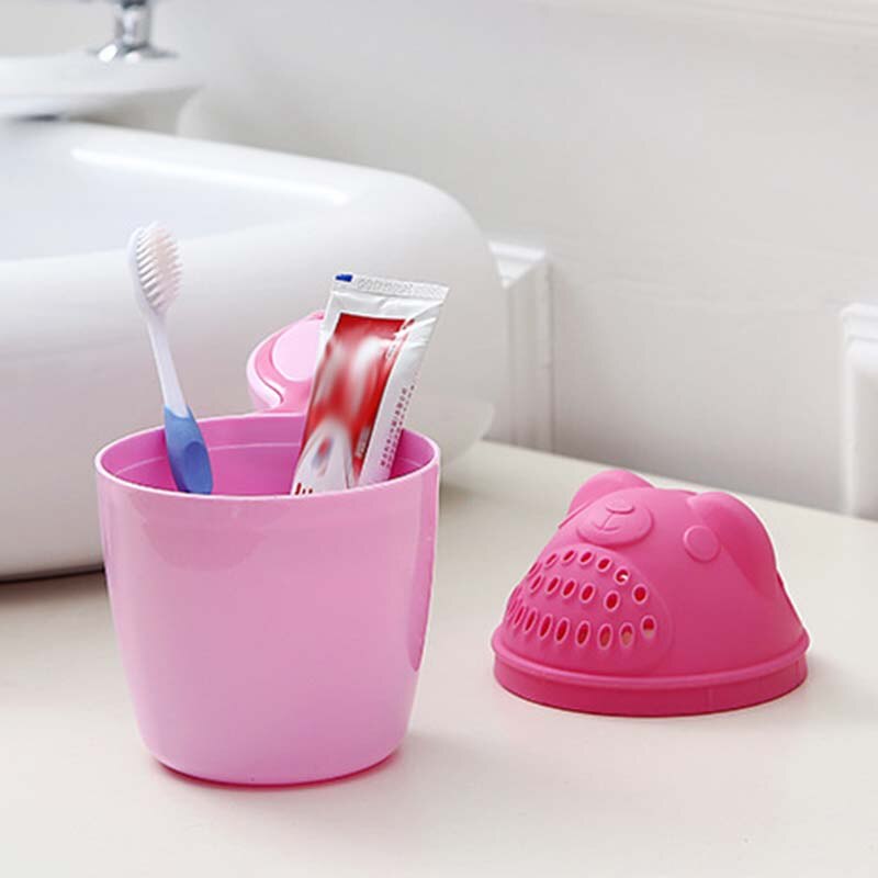 Bonitos gorros de baño de dibujos para bebé, taza de champú para niños, cucharas de baño para Baby Shower, taza de pelo para lavado de niños, herramienta de baño para niños