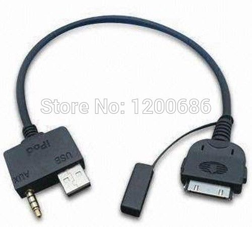 3.5mm Auto USB AUX Interface Input Kabel Voor Hyundai Kia Voor iPhone