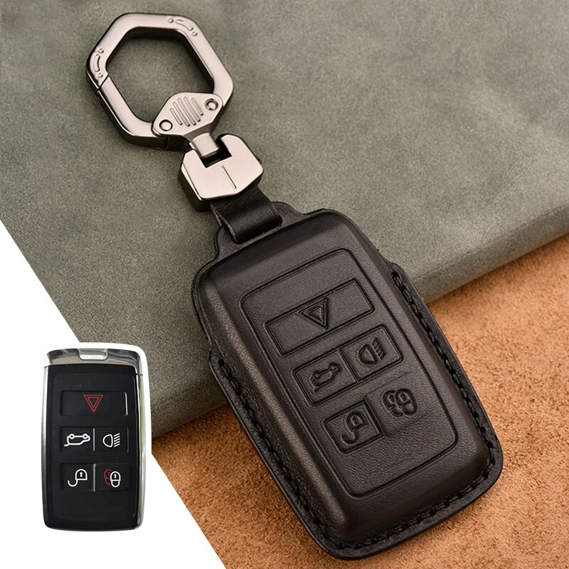 Leather Car Key Cover Full Case for Land Rover Range Rover Sport Evoque ...