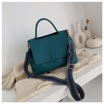 worek a główne torebki damskie torebki moda ins ultra ogień retro szerokie torby na ramię torba torebka w prostym stylu torby Crossbody: Niebieski