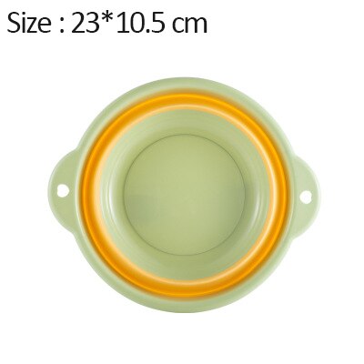 Washbasin Foldable Basin Foot Washing Laundry Sink Kitchen Bathroom Portable Folding Washbasin Household Hangable Plastic Basin: Green-S