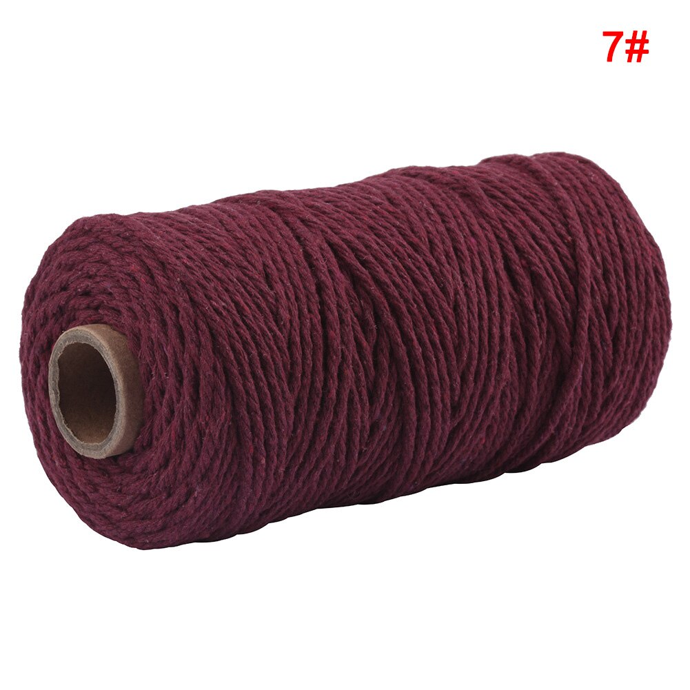 2mm Colorful Anti-Fading Cotton Rope DIY Decorative Wrapping Accessory Hand Tools PAK55: 7
