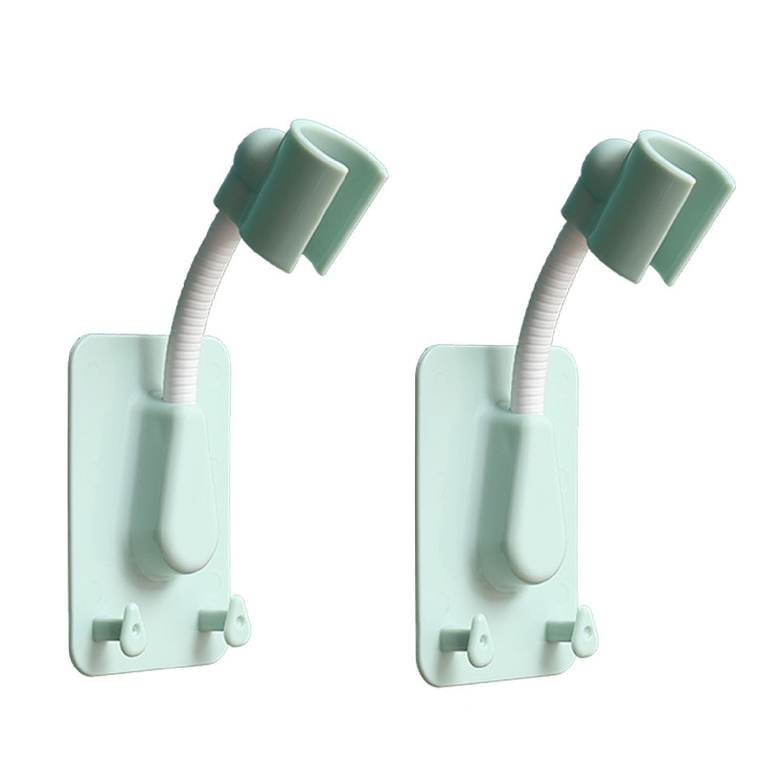 Shower Head Handset Holder Chrome Wall Mount Bathroom Universal Suction Bracket Shower Head Holder Supplies #YL10: B
