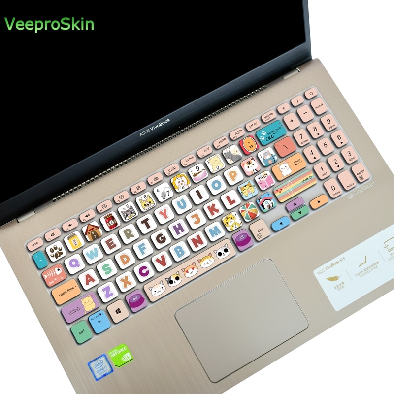 Keyboard Cover Skin For Asus Vivobook 15 x512ub X512FJ X212FL X512FB X515FA X512F X512DA X512UF X512UA x512fb 15.6 inch: Mr cat