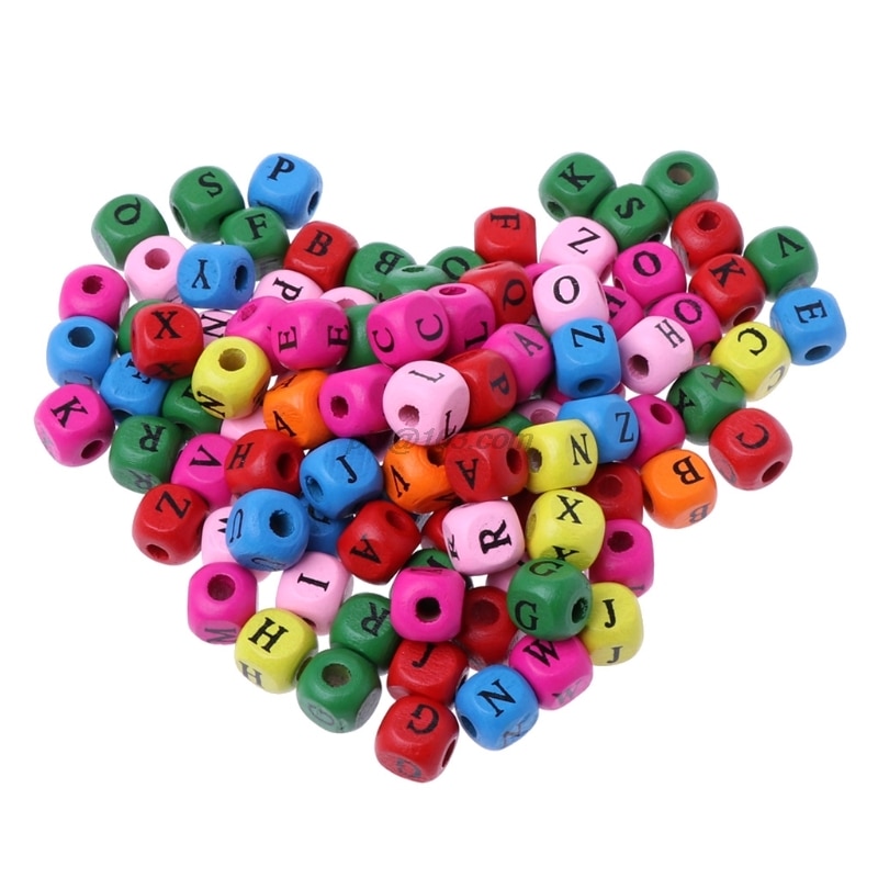 100 stk / pakke kæledyr diy firkantede perler fugle papegøje legetøj tilbehør til dekorationer