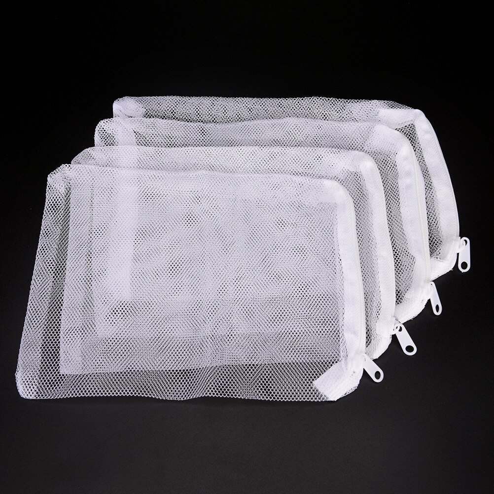 1pc/5 stuks aquariumfilter netzak met ritssluiting, herbruikbare zakken voor landbouwproducten, milieuvriendelijke zakken: 1