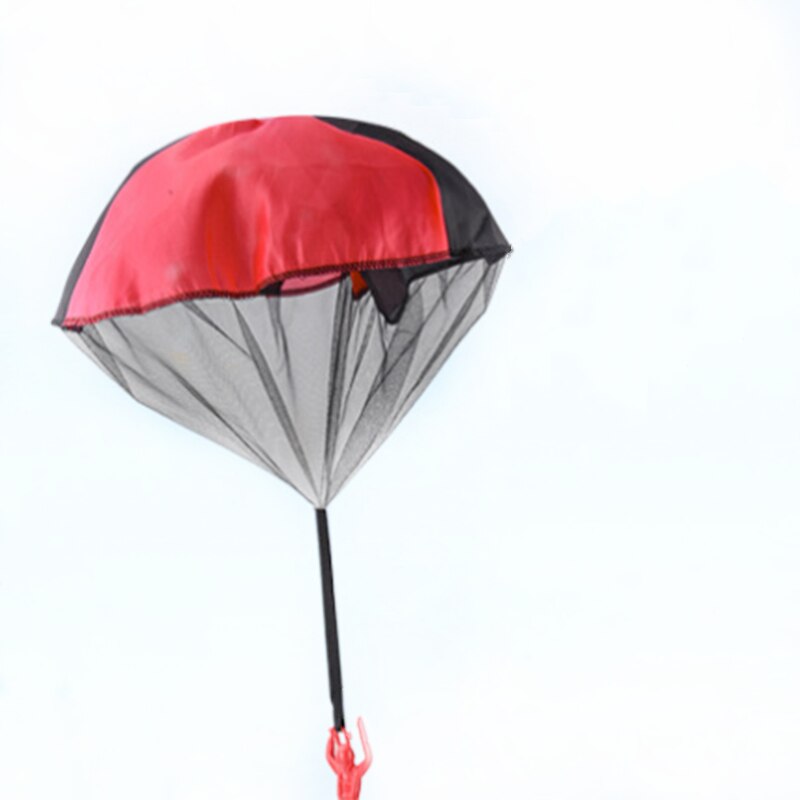 Hand Gooien Mini Parachute Kids Outdoor Games Educatief Speelgoed Parachute Kinderen Sport Speelgoed: Rood