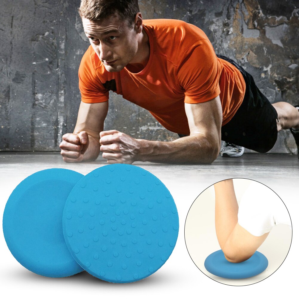 2pcs Portable Plank Round Knee Pads Non Slip Yoga Fitness Mats Disc Sport Support Protective Pad Exercise Cushion