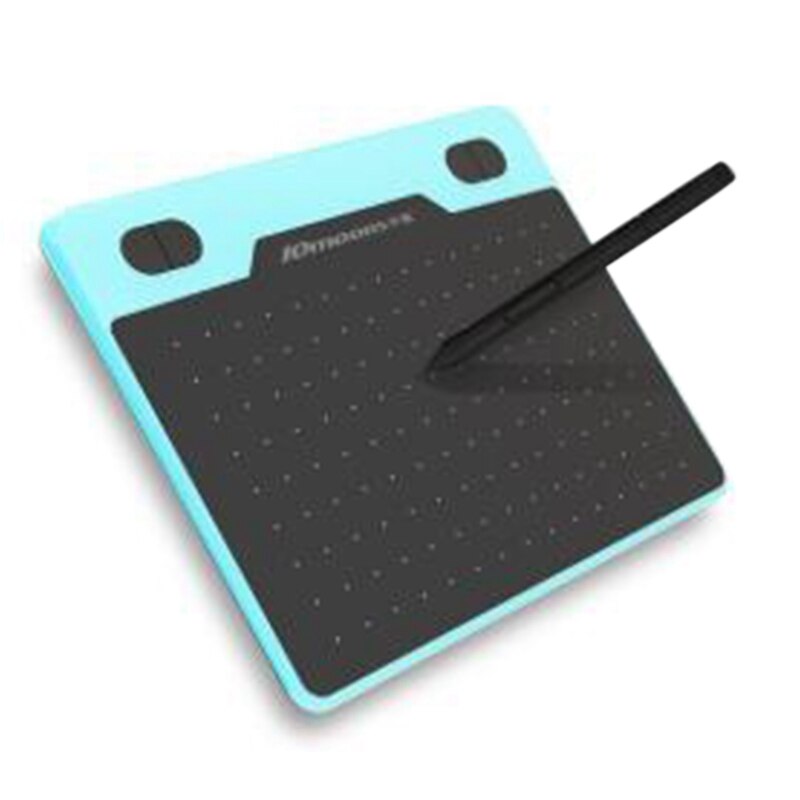 10 lunas 6 pulgadas tableta gráfica ultraligera pluma firma tableta Ie dibujo tableta para Android IOS: Blue
