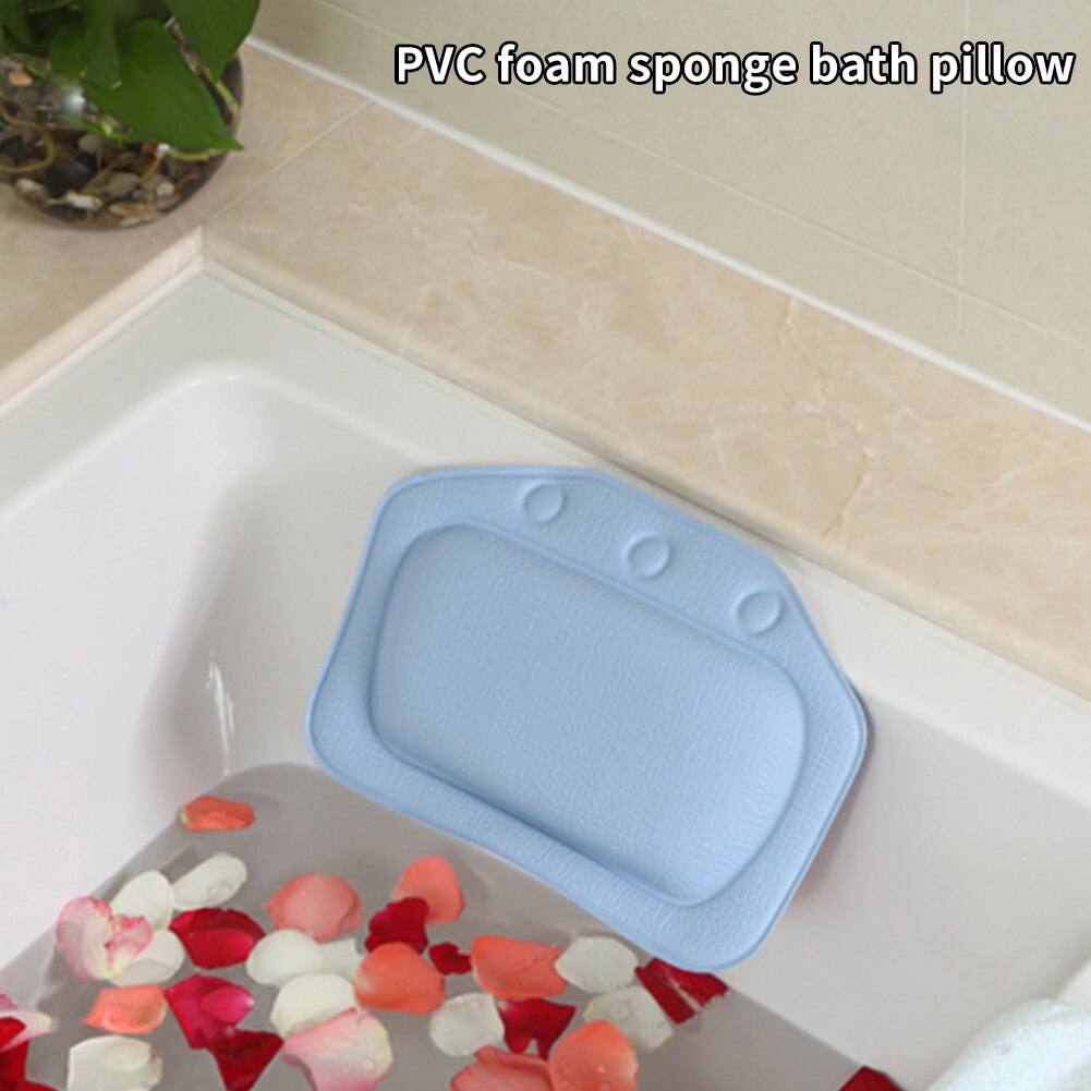 Hem badkudde nackstöd bastu rum pvc nackstöd avslappning badrum axel salong spa hotell skumfyllning för badkar mjuk