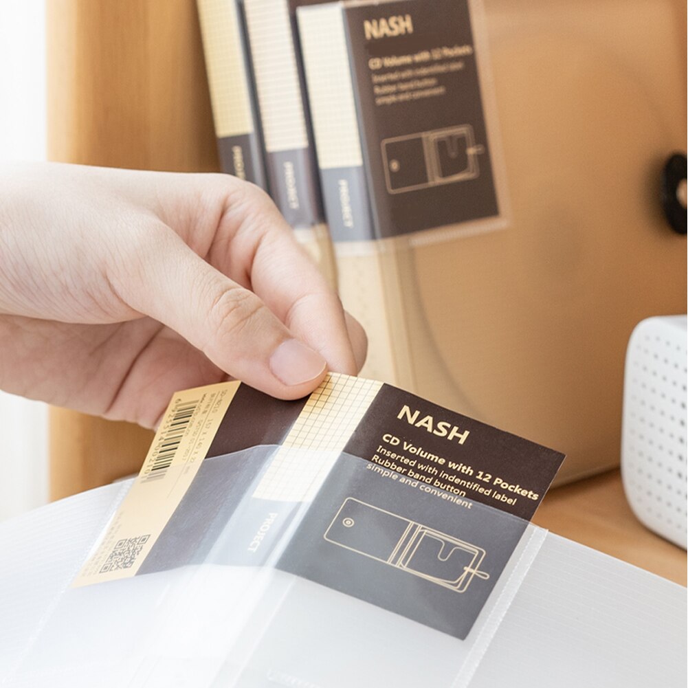 12 Disc Durable Cover CD Case Label Car Home Tidy Portable Storage Organizer PP Practical Removable Dividers Dust Proof