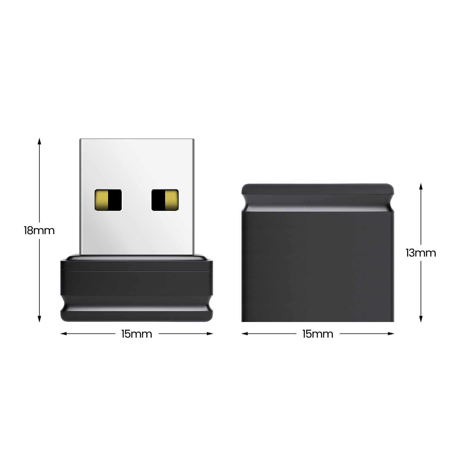 Super Mini USB Flash Drive 128GB Capacity Pen Drive 64GB High Speed Memory Stick 32GB Black U Disk 16GB Business