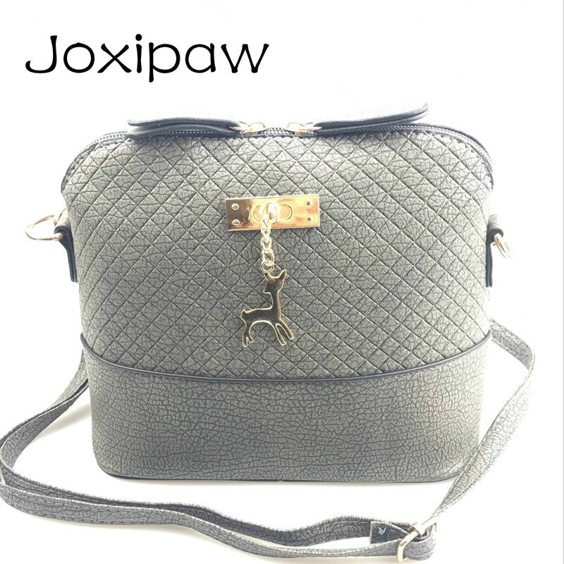 Kvinder skuldertasker mini taske med hjorte legetøjsskal form kvinder lille messenger crossbody taske dame lynlås håndtasker
