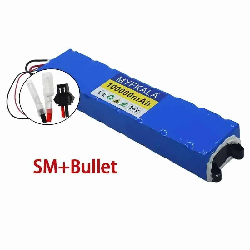 2025 100% New10S3P 36V 100Ah 36v Batteria per scooter elettrico 18650 Al litio M365 Scooter elettrico 36v Batteria Scooter: Viola
