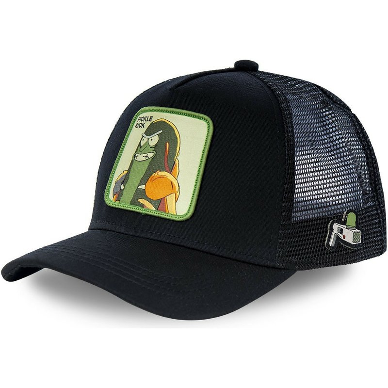 TAZ-gorra de béisbol de algodón para hombre y mujer, gorro de malla con estampado de Dragon Ball, malla transpirable, Hip Hop, unisex: PICKLE RICK