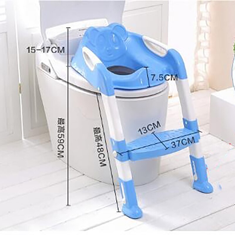 Baby Potty Training Seat Children's Potty Baby Toilet Seat With Adjustable Ladder Infant Toilet Training Folding Seat