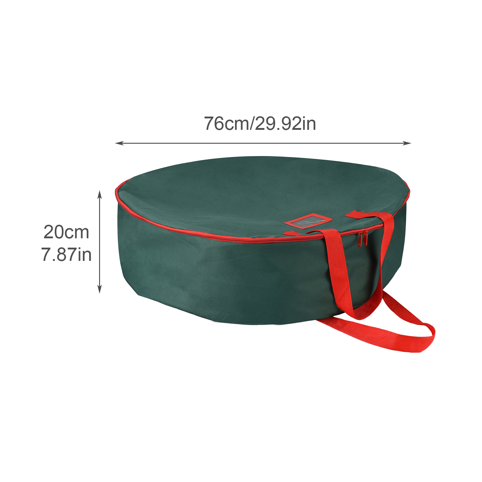 Foldable Round Christmas Wreath Oxford Cloth Storage Bag Durable Handles Easy To Carry Home Storage: 2