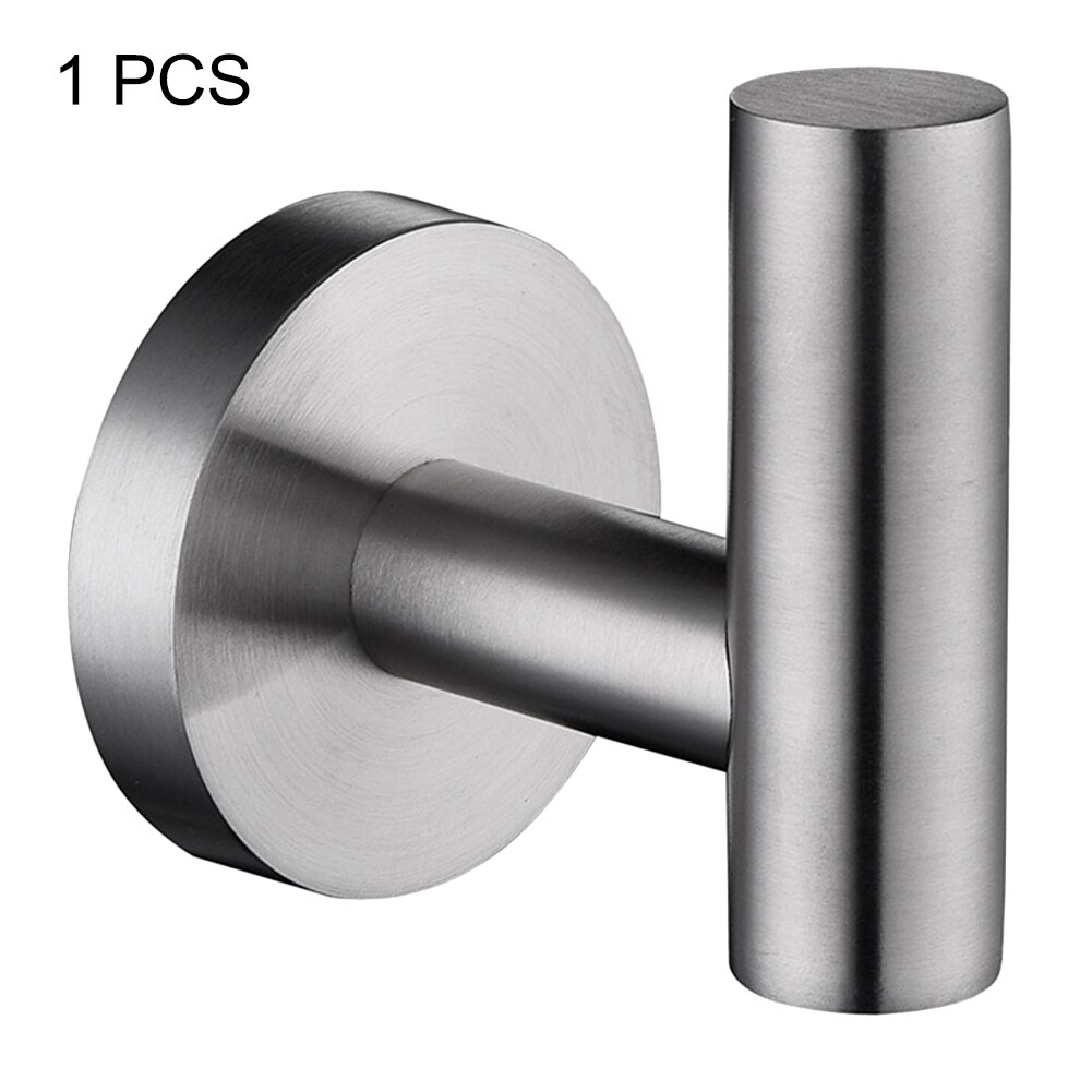 1/2 Pcs Bathroom Towel Hooks Coat Robe Clothes Stainless Steel Wall Mounted for Bedroom Hotel Restroom D6: 1 pcs