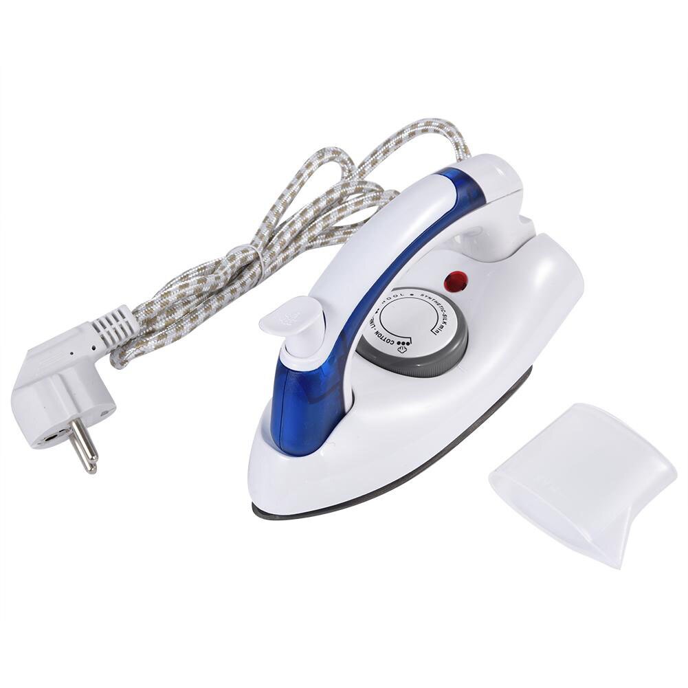 Mini fer à vapeur électrique pliable et portable avec plaque de base à 3 vitesses pour vêtements, idéal pour la maison ou les voyages: Ue