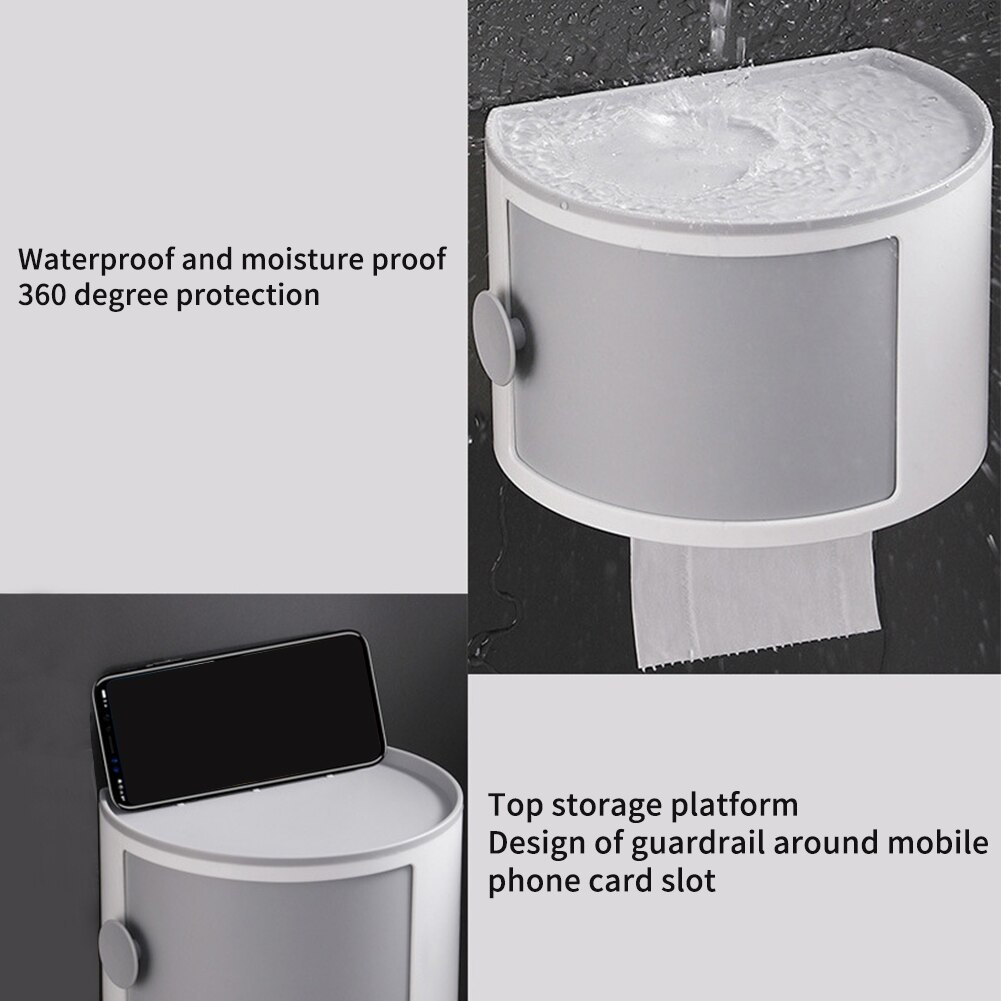 Tissue Holder Wall Mounted Home Hotel Corner Multilayer Superposition Bathroom Accessory Cosmetics Storage Box Space Saving