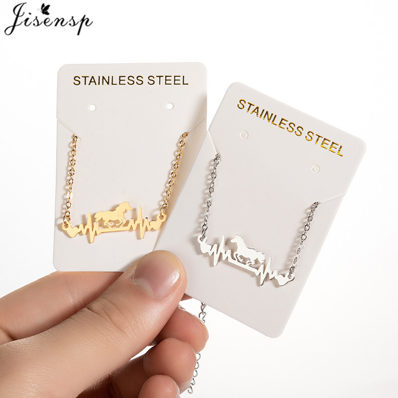 Bransoletki ze stali nierdzewnej bicie serca błyskawica koń wisiorek łańcuszki moda uroki bransoletka dla kobiet biżuteria impreza dziewczyny prezenty