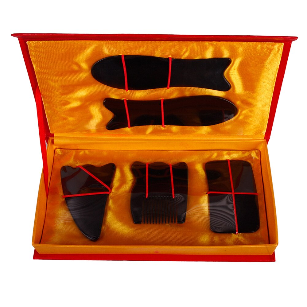 5 Stks/set Traditionele Massage Tool Guasha Beauty Kit #24525