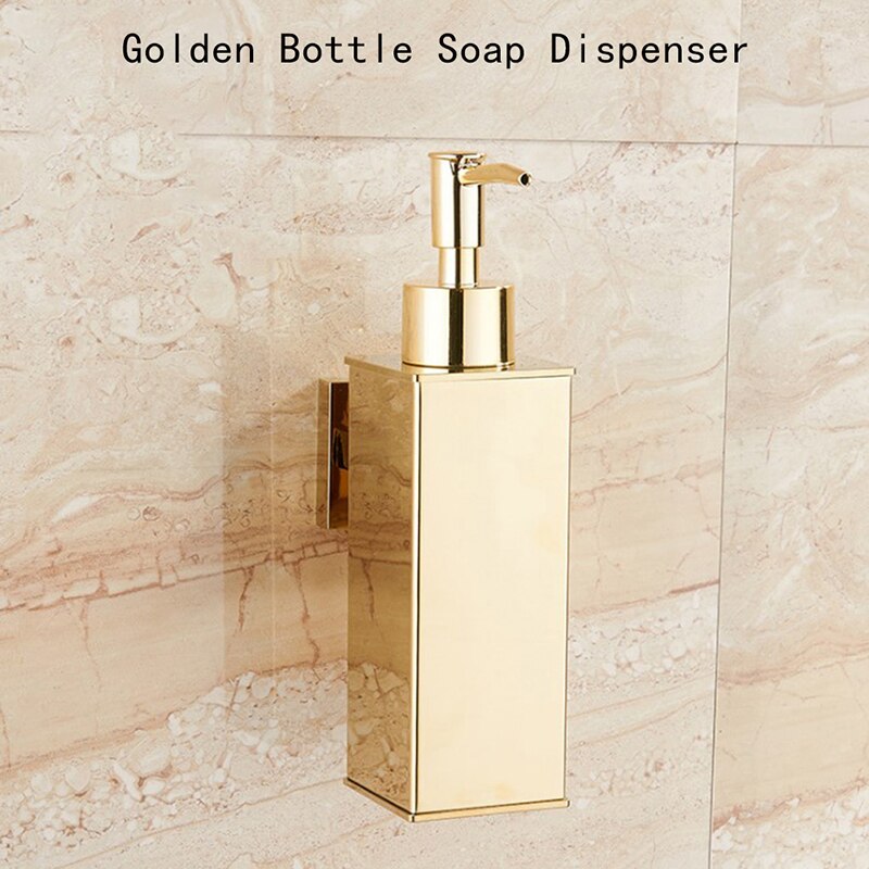 Soap Dispenser Gold bathroom Hand Liquid Soap Dispenser/kitchen soap dispenser Stainless Steel Shampoo bottles