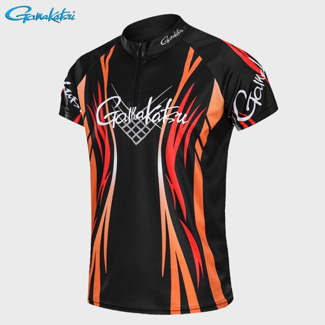 Ropa de pesca gamakatsu, de secado rápido, para deportes al aire libre, transpirable, anti-uv, camisetas de pesca de manga corta.: Yo / 03