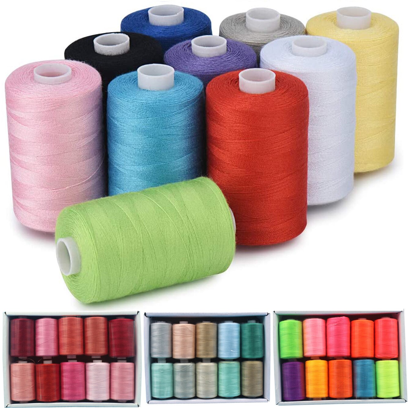 1/10 Pcs Sewing Thread Polyester Thread Set Strong And Durable Sewing Threads For Hand Machines