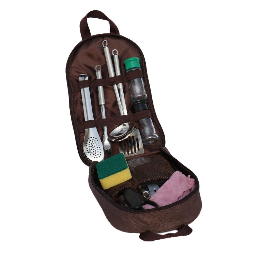 Camping en plein air ustensiles de cuisine conteneur de stockage sacs Portable vaisselle cuisine cuisine ustensile organisateur voyage BBQ sac de rangement