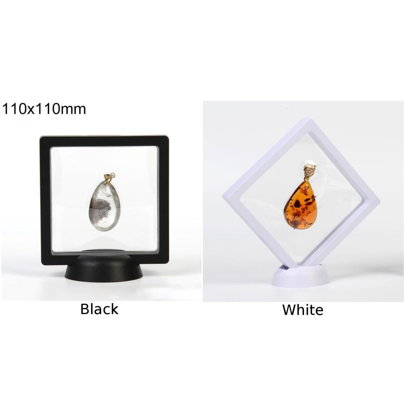 93 * 93MM 3D Floating Frame Shadow Box Transparent Clear Picture Frame Jewellery medal Display Hypoxia Protection