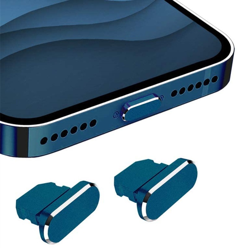 Tapón antipolvo de Metal, puerto de carga, tapón antipolvo para iPad iPhone 14 13 12 Pro Max Xr 7 8 Plus, Airpods para ios, accesorios de enchufe Lightning: XXL / Rojo