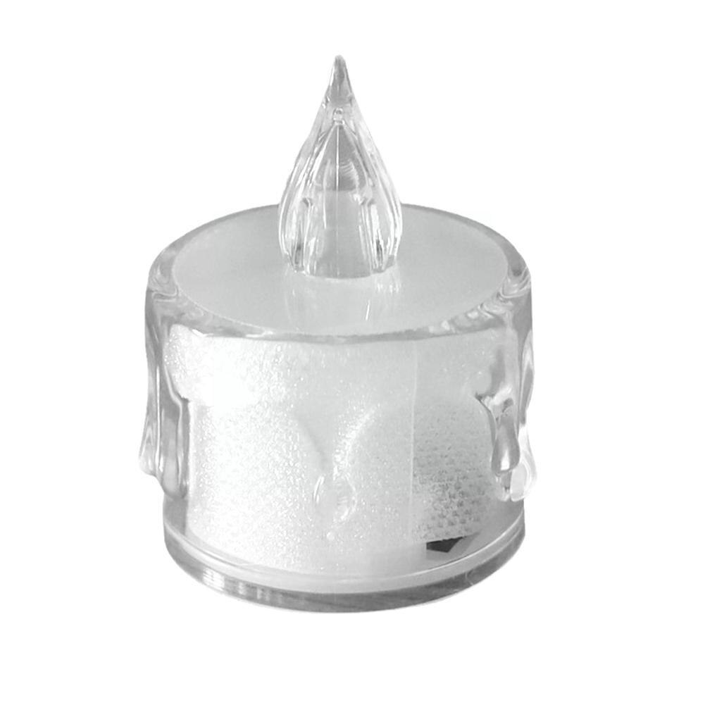 Flammenlose LED Kerze Licht Simulation Acryl Kerzen Startseite Hochzeit Dekor Geburtstag Weihnachten Batterie Betrieben Romantische C3w2