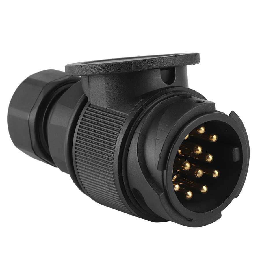 Portable 13-Pin Trailer Plug Connector Accessory EU 12V for RV