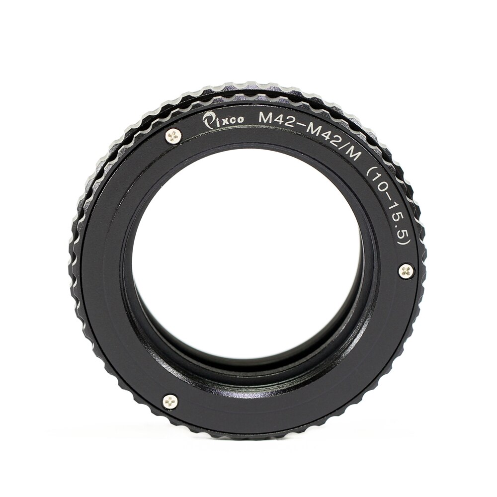 Adaptador de focagem ajustável do tubo macro do helicoid da lente da montagem de pixco m42-10mm a 13.5mm