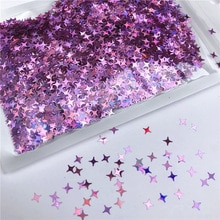 Vier Star Glitter Diy Crystal Slime Levert Ultra-dunne Plakjes Nagels Art Tips Doos Accessoires Decoratie Speelgoed Voor Kinderen