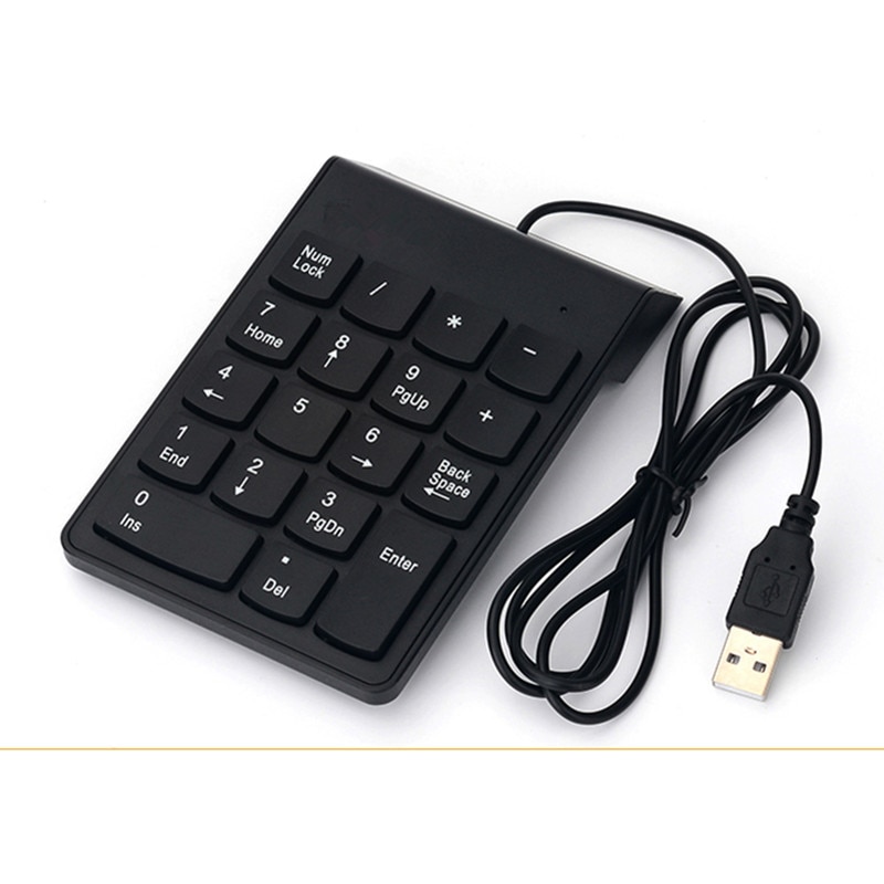 Kemile Wired Mini USB Numeric Keypad Numpad 18 Keys Digital Keyboard for iMac/MacBook Air/Pro Laptop PC Notebook Desktop