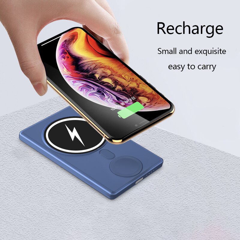 Qi 3 in 1 Fast Charging Magnetic Wireless Charger Power Bank For iPhone 13 12 Pro Max Mini/Apple Watch Chargers Powerbank