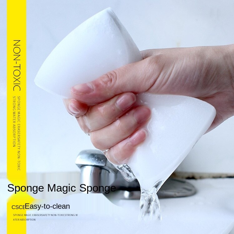 100 pcs/lot Melamine Sponge Magic Sponge Eraser Kitchen Melamine Sponge Cleaner Cleaning Sponge for Office Bathroom