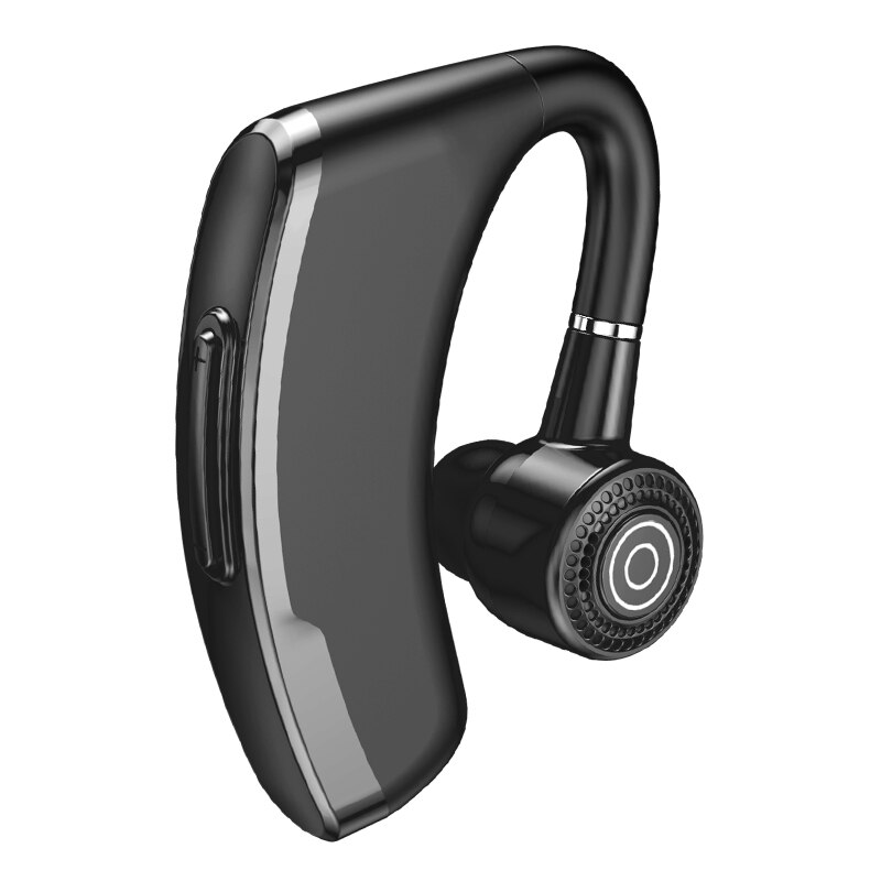 Kabelloses bluetooth-headset, tragbar, universell, einseitig, freisprechfunktion, stereo, kabellos, ohrbügel, handy-anrufe, sport-ohrhörer: Schwarz