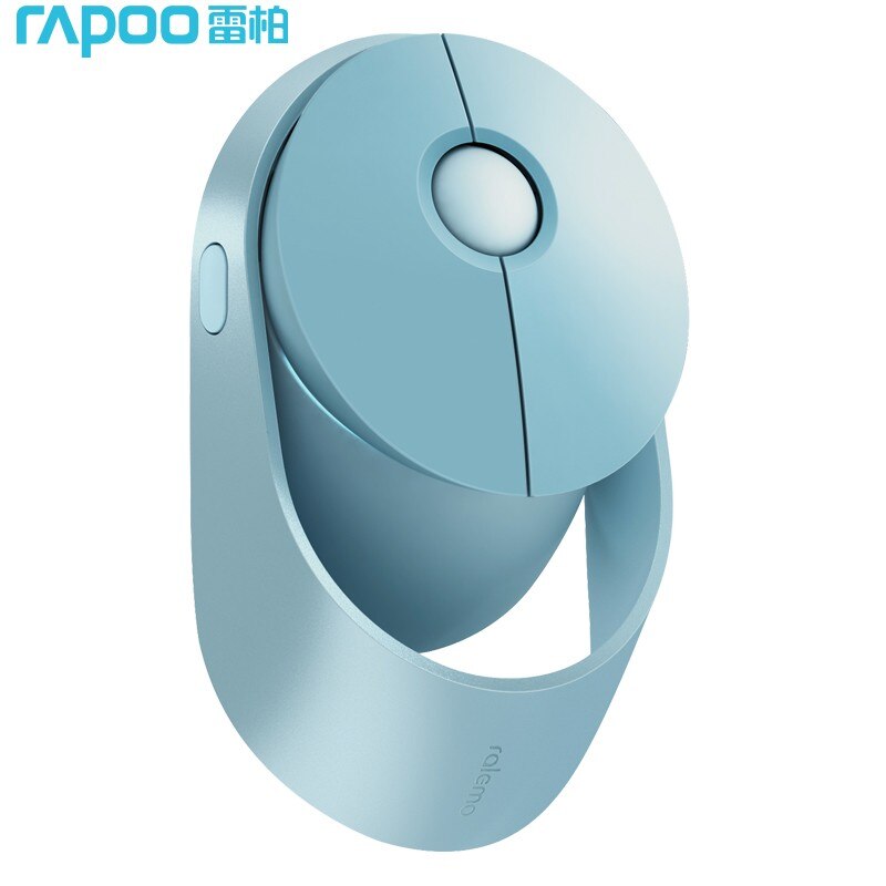 Original Rapoo Ralemo Air 1 Rechareable Wireless Mouse Bluetooh Mouse Freely-Switch Between Bt 5.0/3.0 & RF 2.4G up to 3 Devices: blue