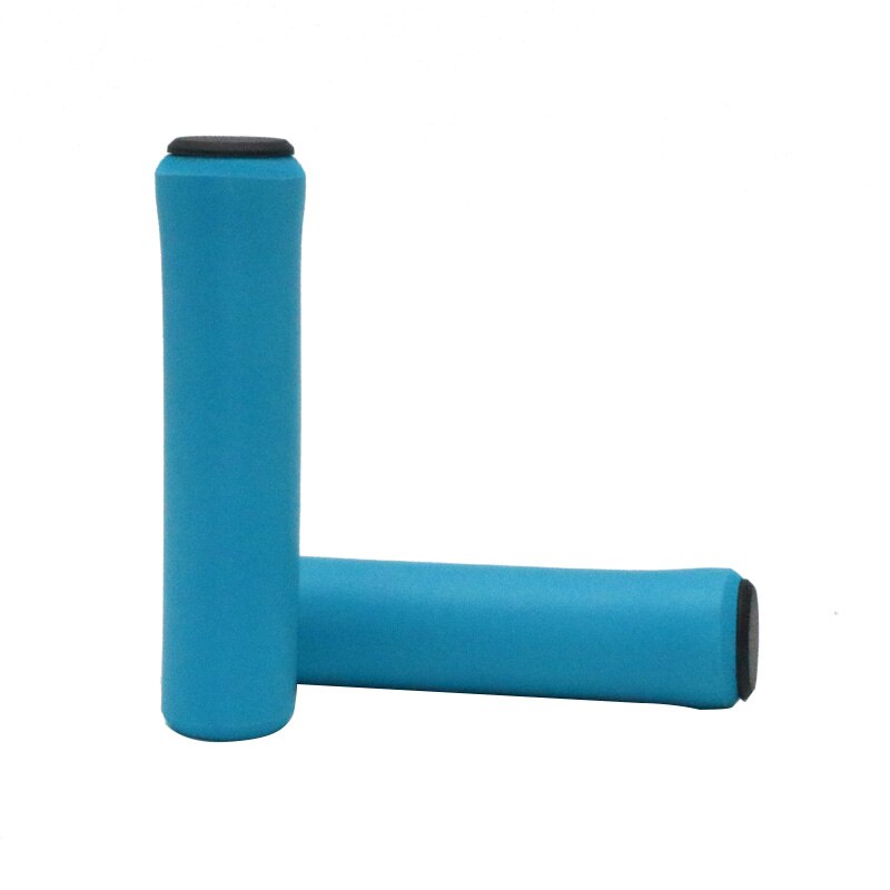 Empuñaduras de silicona para manillar de bicicleta de montaña, esponja suave, amortiguadora de deslizamiento, amortiguadores de Ciclismo de Carretera para patinete: Azul marino