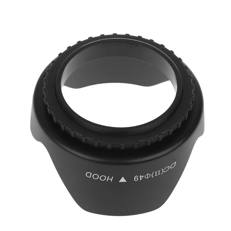 Camera Lens Hood 49mm Lens Hood Bayonet petal Reversible Lens hood For Nikon Canon Sony DSLR Lens