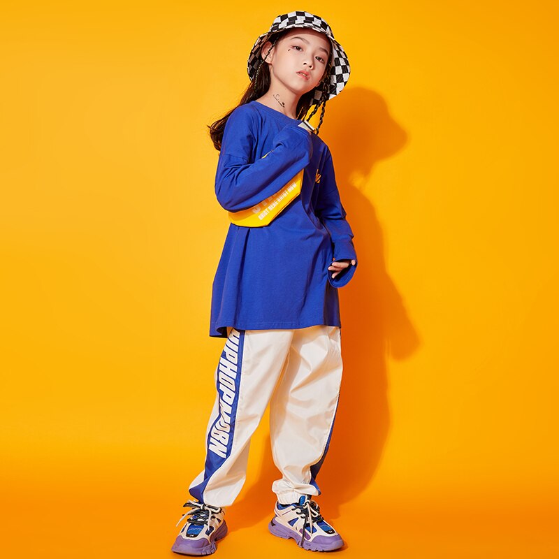 Kinderen coole hiphop danskleding oversized sweatshirt tops joggingbroeken meisjes jongens jazz dans kostuum kleding dragen festival outfit