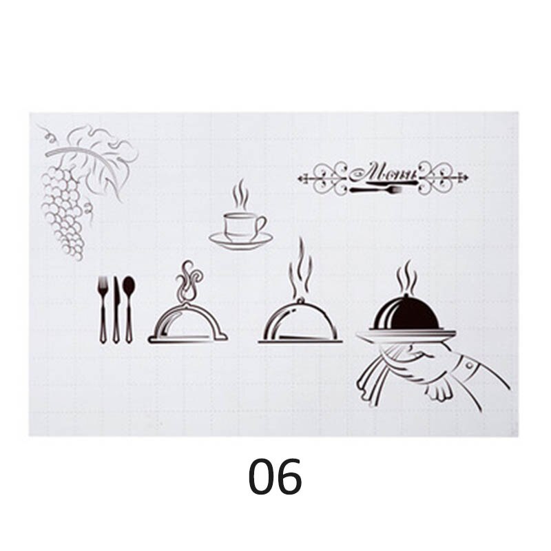 Oven Dining Hall Wallpapers Oil Proof Cute Cartoon Waterproof Kitchen Wall Stickers Self Adhesive PVC 90*60CM Wall Art Decal