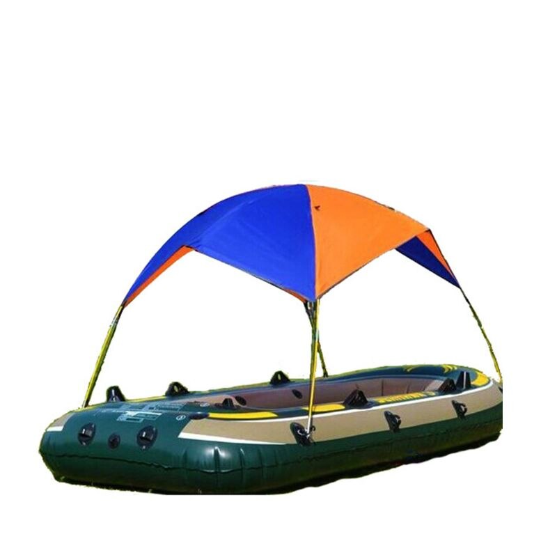 Bärbar hållbar uppblåsbar fiske solskydd regn kapell segelbåt markis topp båt skydd kajak kit tillbehör