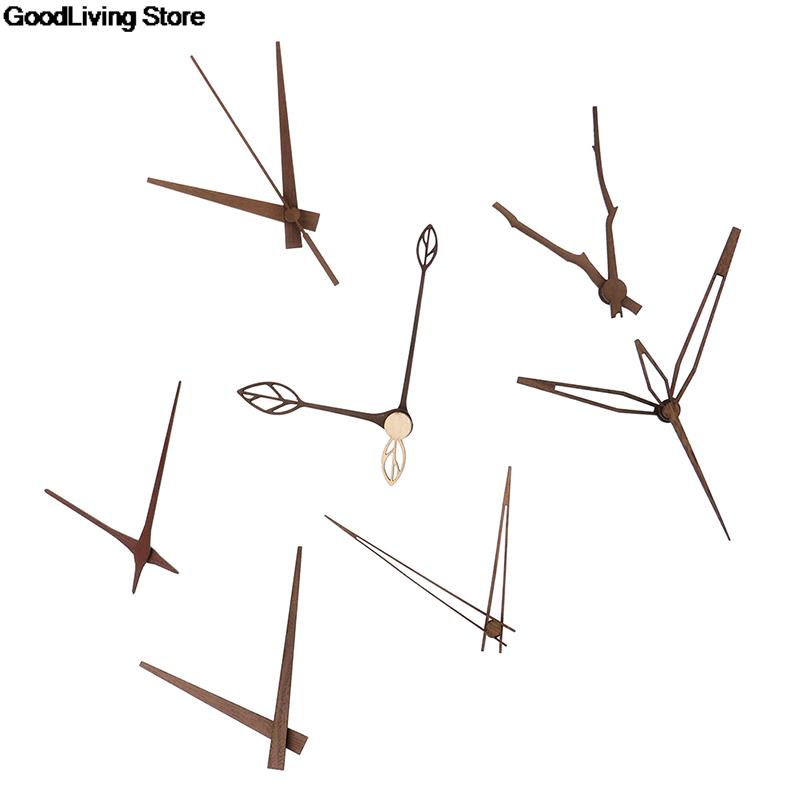 1 set Wooden pointers DIY wall clock hands 10 12 inch clock Walnut wood needle Quartz Clock replace part Accessories